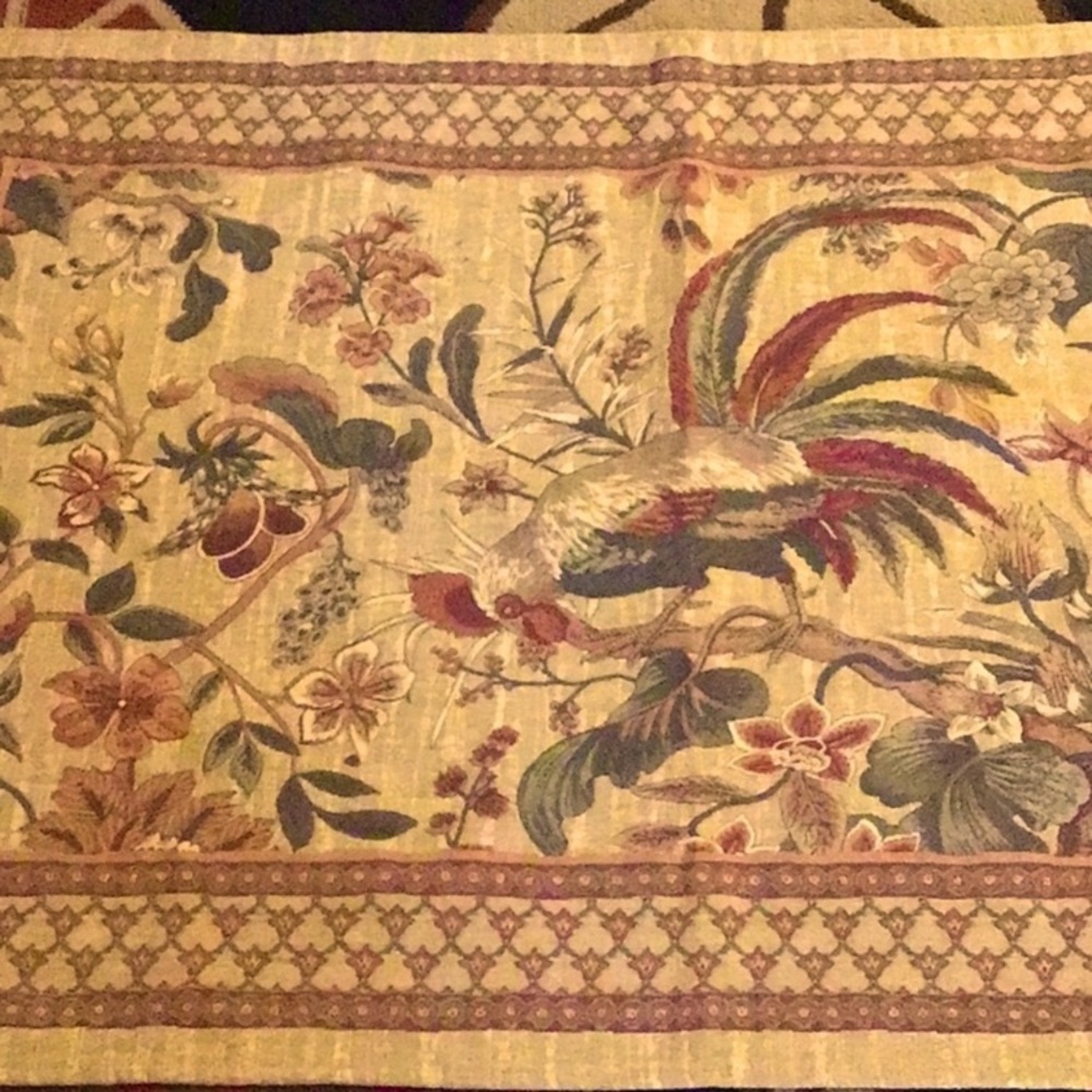 Tapestry Rooster Wall Hanging